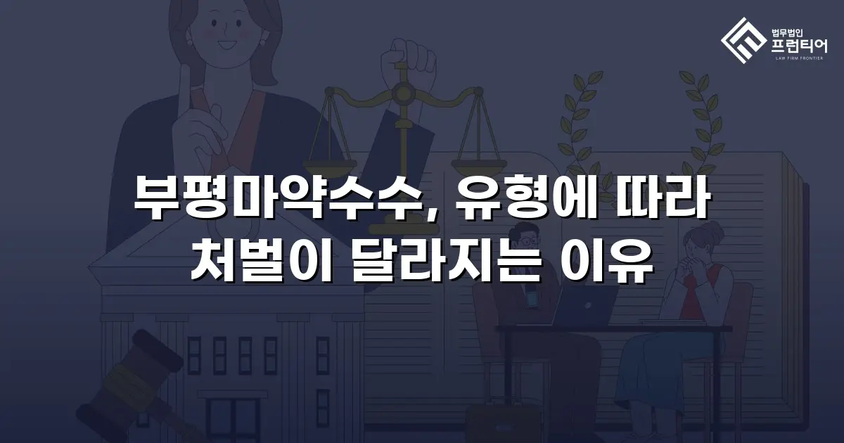 부평마약수수, 유형에 따라 처벌이 달라지는 이유