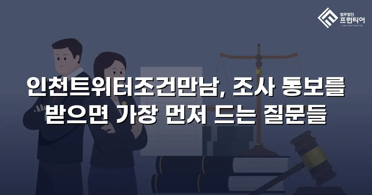 인천트위터조건만남, 조사 통보를 받으면 가장 먼저 드는 질문들