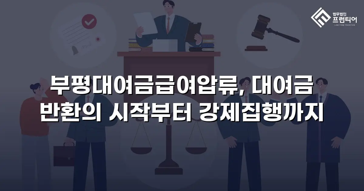 부평대여금급여압류, 대여금 반환의 시작부터 강제집행까지