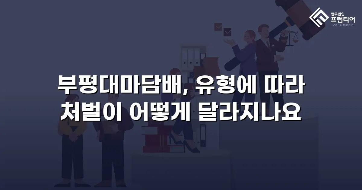 부평대마담배, 유형에 따라 처벌이 어떻게 달라지나요