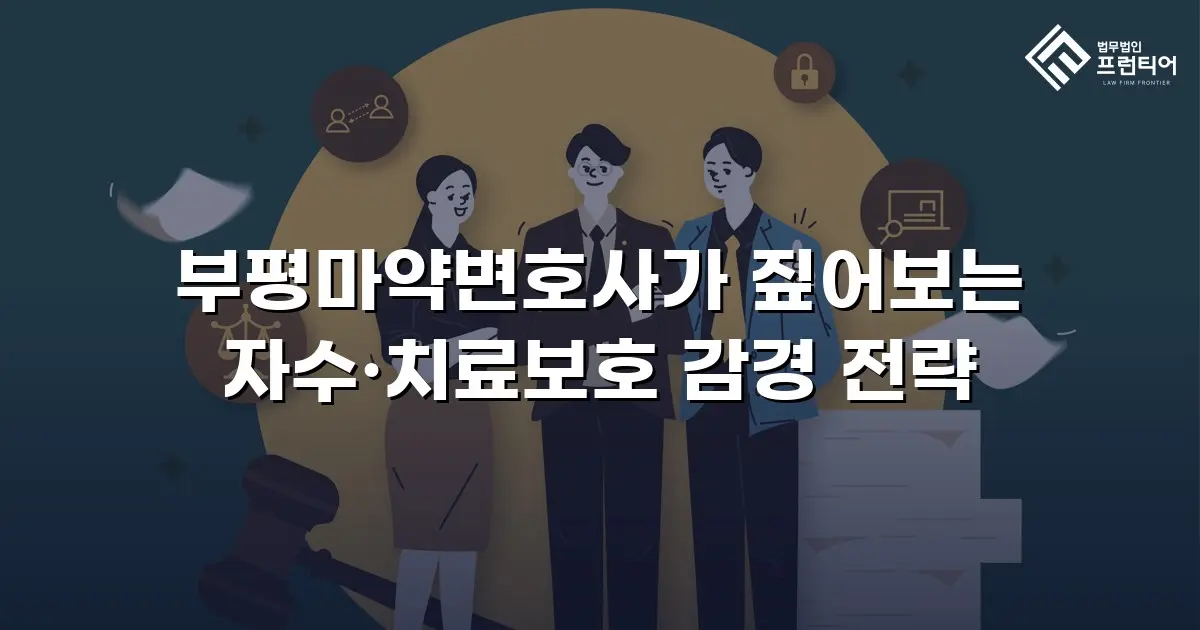 부평마약변호사가 짚어보는 자수·치료보호 감경 전략