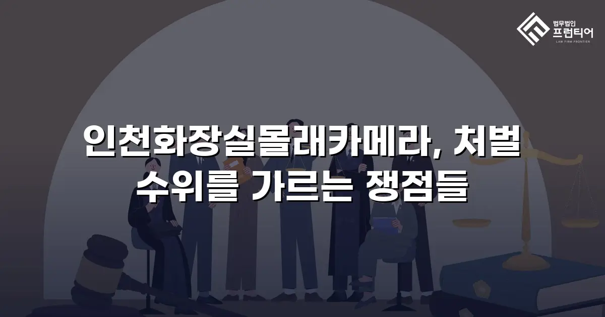 인천화장실몰래카메라, 처벌 수위를 가르는 쟁점들