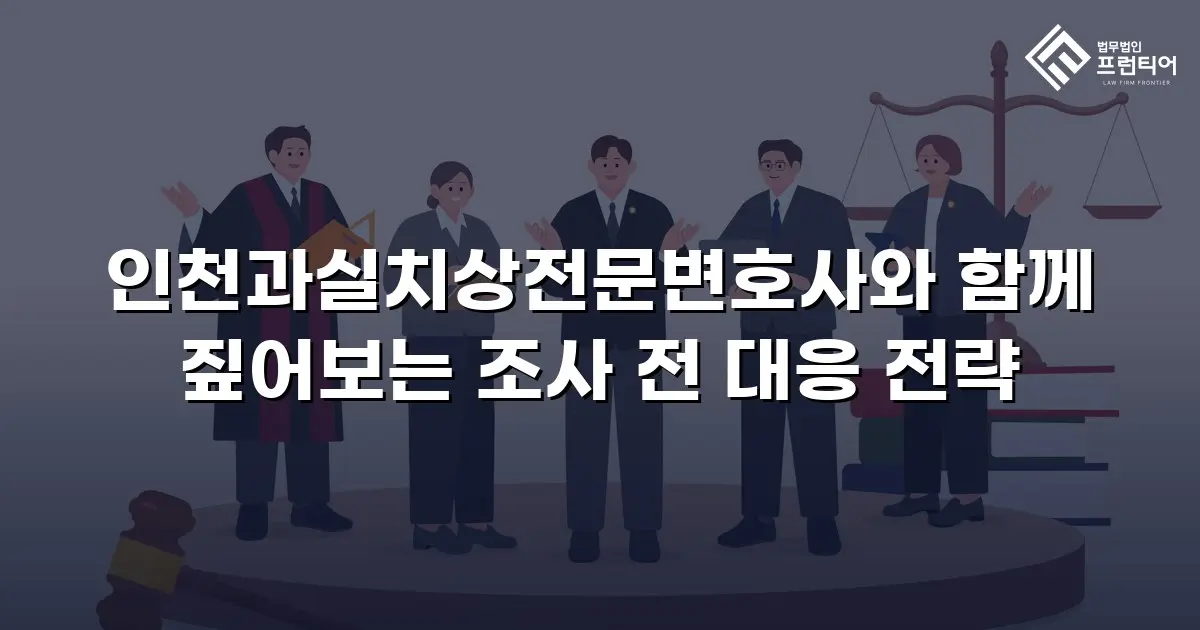 인천과실치상전문변호사와 함께 짚어보는 조사 전 대응 전략