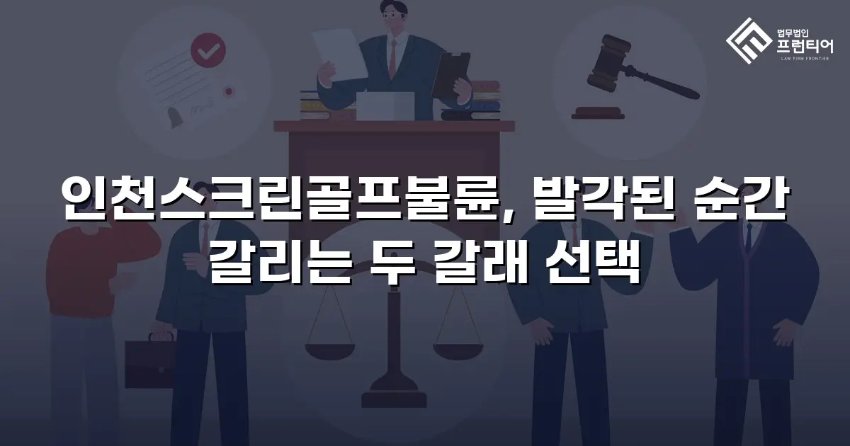인천스크린골프불륜, 발각된 순간 갈리는 두 갈래 선택