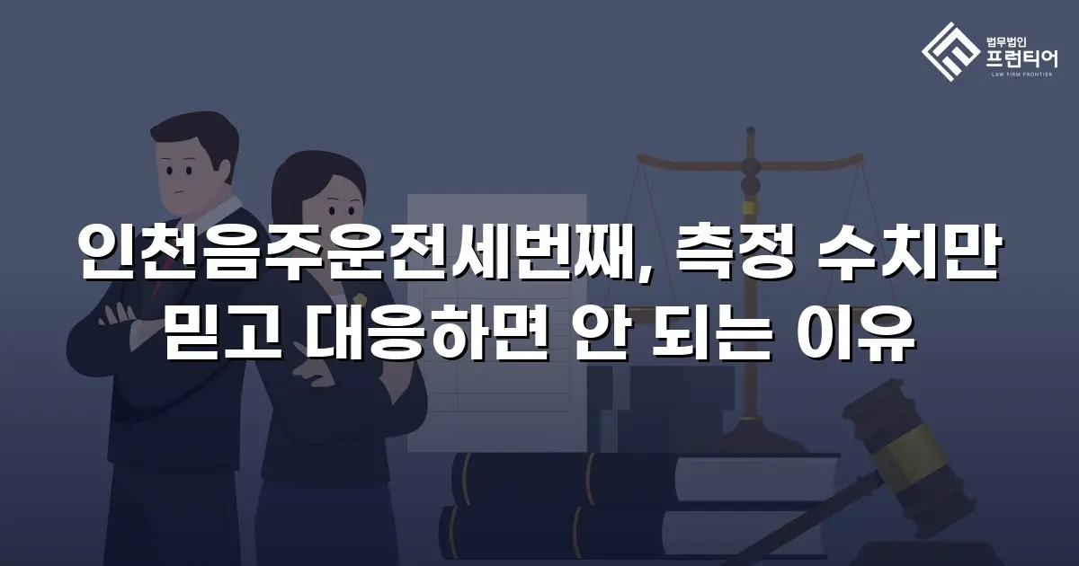 인천음주운전세번째, 측정 수치만 믿고 대응하면 안 되는 이유