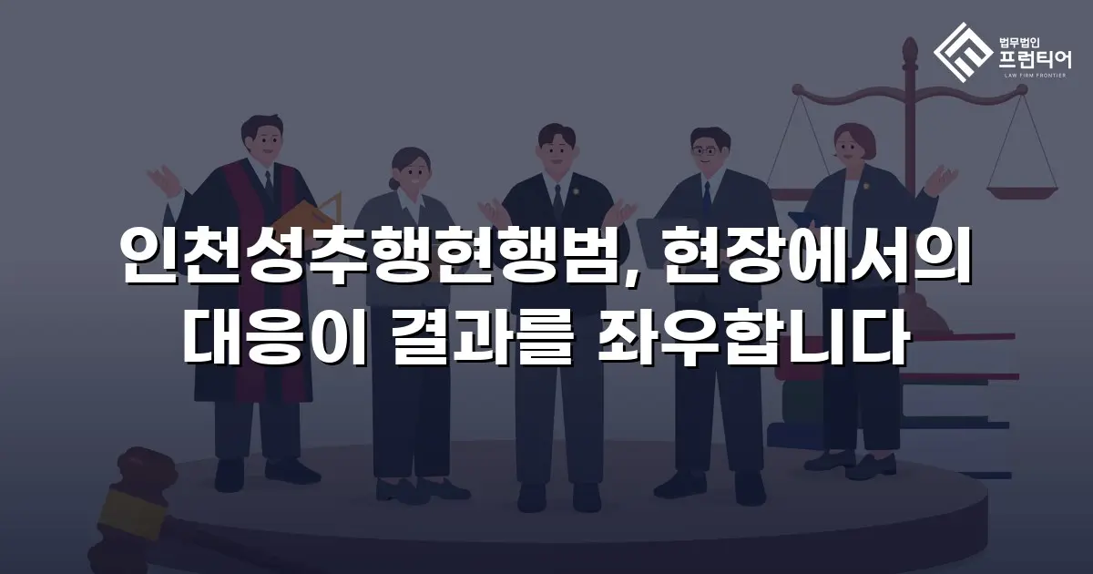 인천성추행현행범, 현장에서의 대응이 결과를 좌우합니다