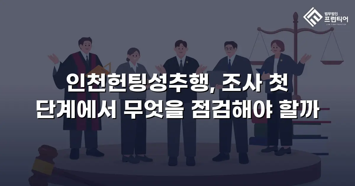 인천헌팅성추행, 조사 첫 단계에서 무엇을 점검해야 할까