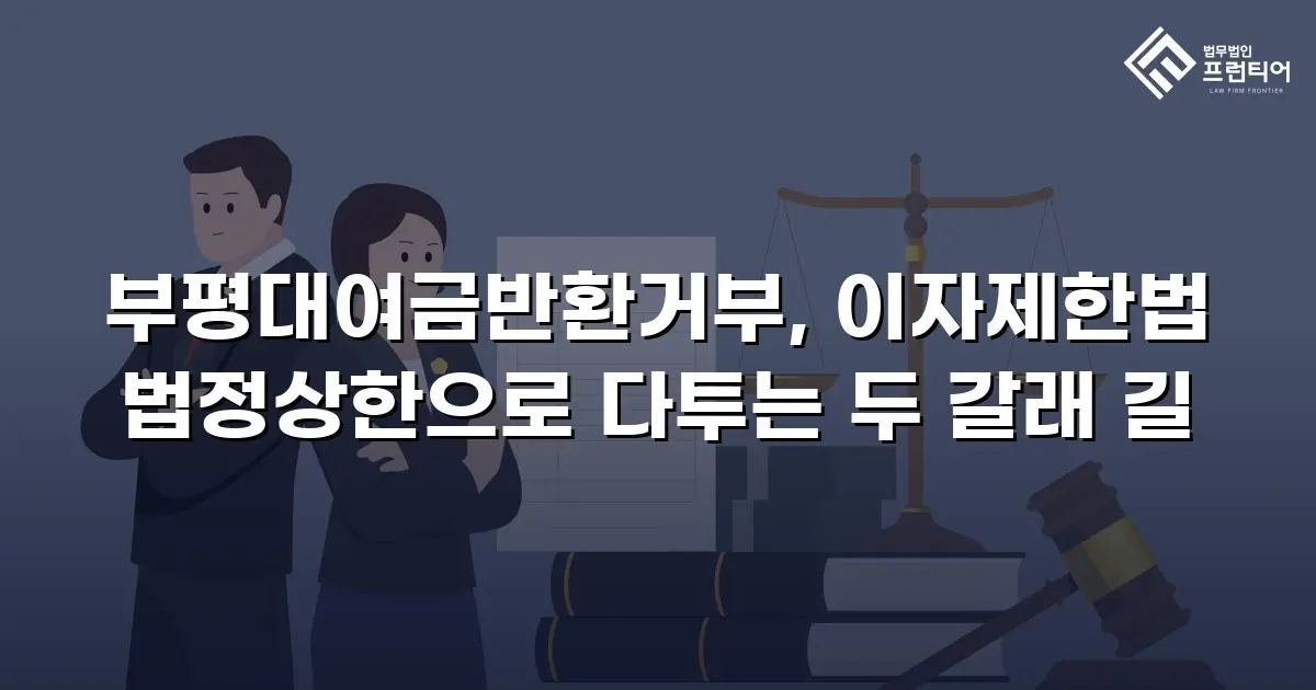 부평대여금반환거부, 이자제한법 법정상한으로 다투는 두 갈래 길