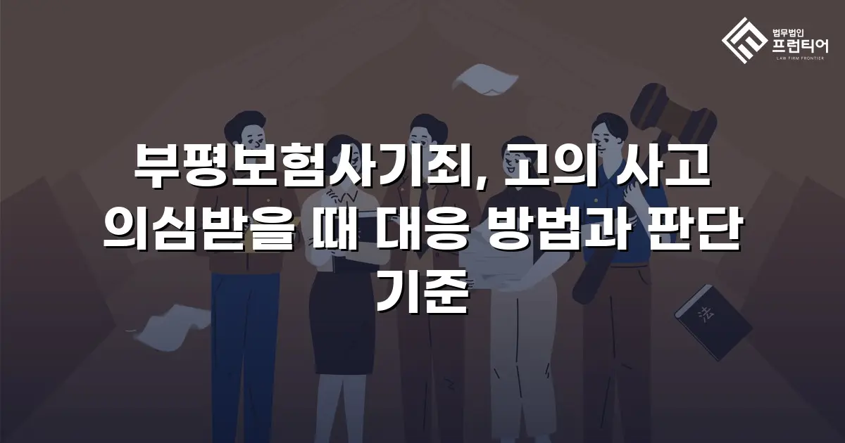 부평보험사기죄, 고의 사고 의심받을 때 대응 방법과 판단 기준