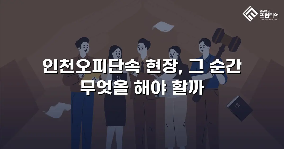 인천오피단속 현장, 그 순간 무엇을 해야 할까