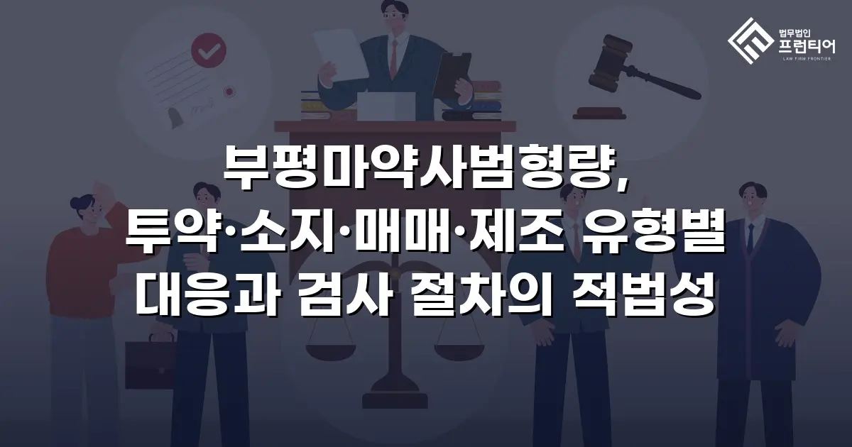 부평마약사범형량, 투약·소지·매매·제조 유형별 대응과 검사 절차의 적법성