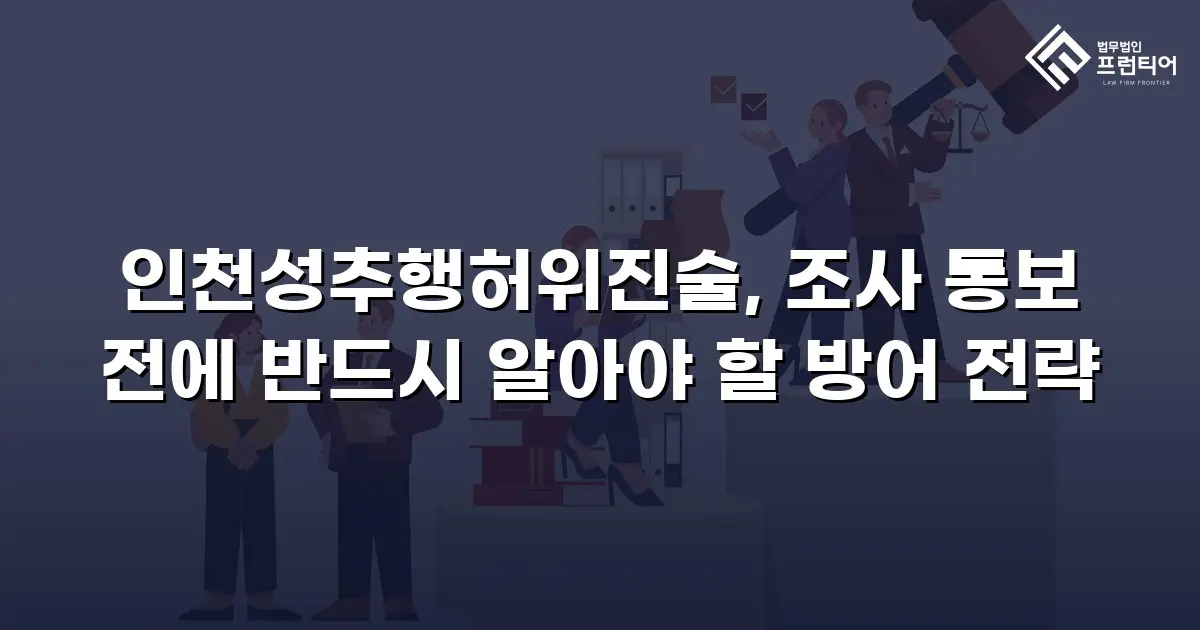 인천성추행허위진술, 조사 통보 전에 반드시 알아야 할 방어 전략