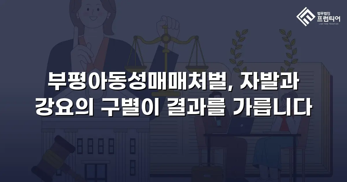 부평아동성매매처벌, 자발과 강요의 구별이 결과를 가릅니다
