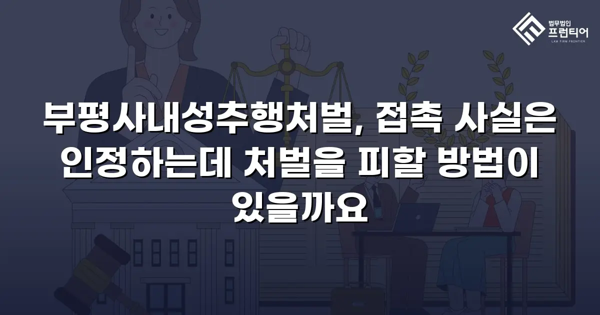 부평사내성추행처벌, 접촉 사실은 인정하는데 처벌을 피할 방법이 있을까요