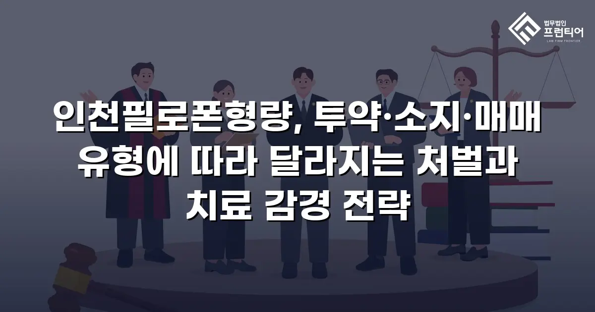 인천필로폰형량, 투약·소지·매매 유형에 따라 달라지는 처벌과 치료 감경 전략