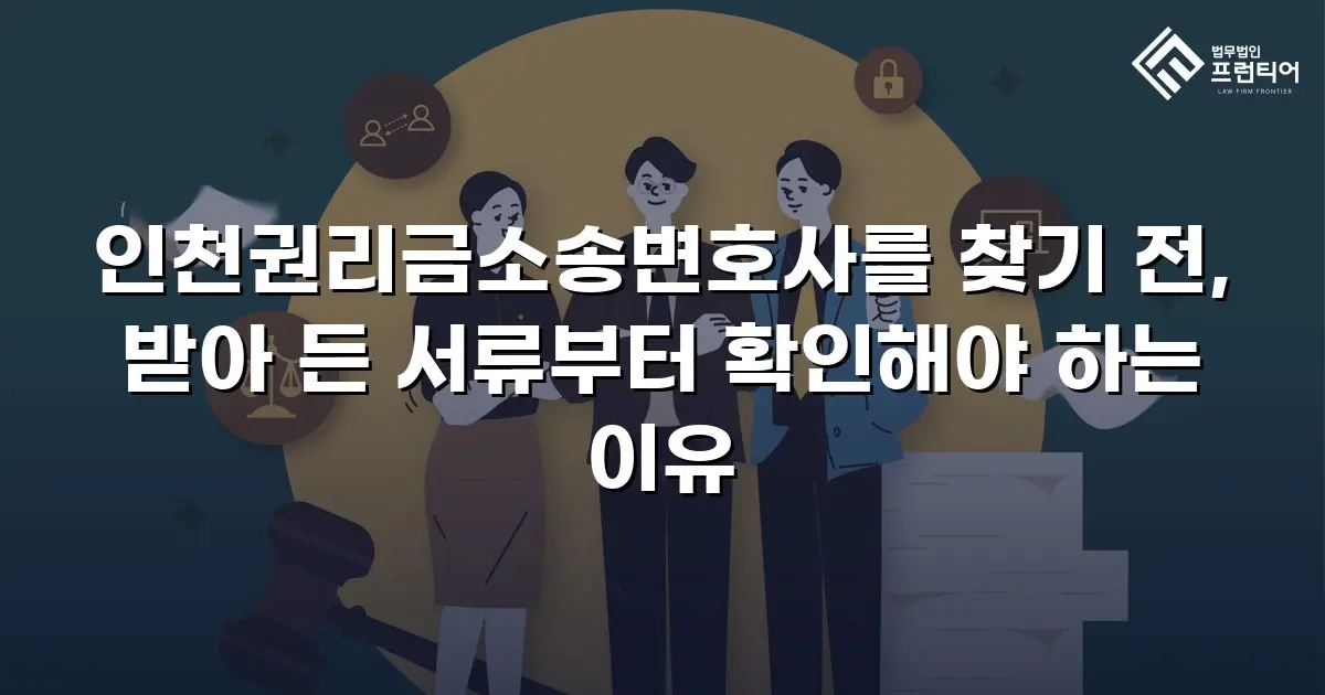 인천권리금소송변호사를 찾기 전, 받아 든 서류부터 확인해야 하는 이유