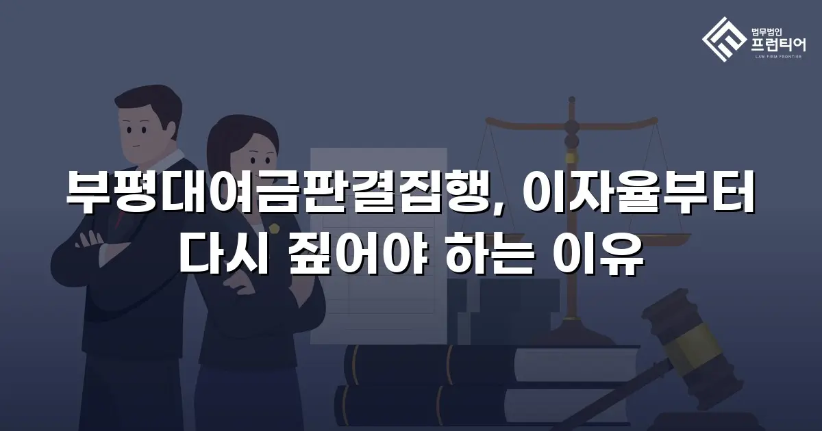 부평대여금판결집행, 이자율부터 다시 짚어야 하는 이유