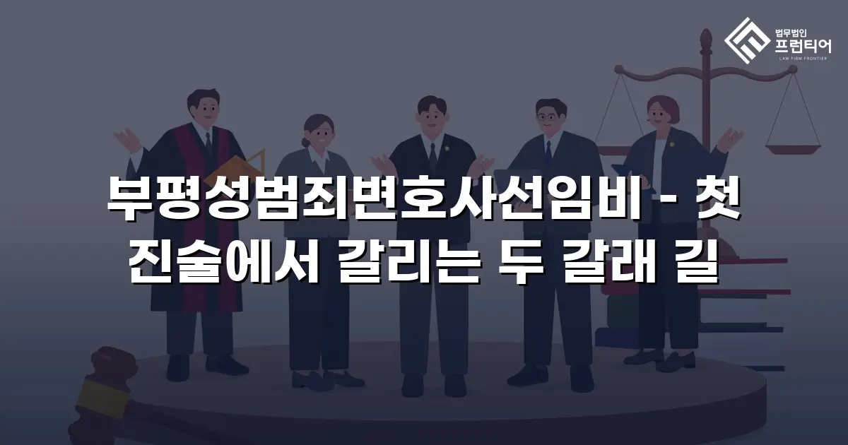 부평성범죄변호사선임비 – 첫 진술에서 갈리는 두 갈래 길