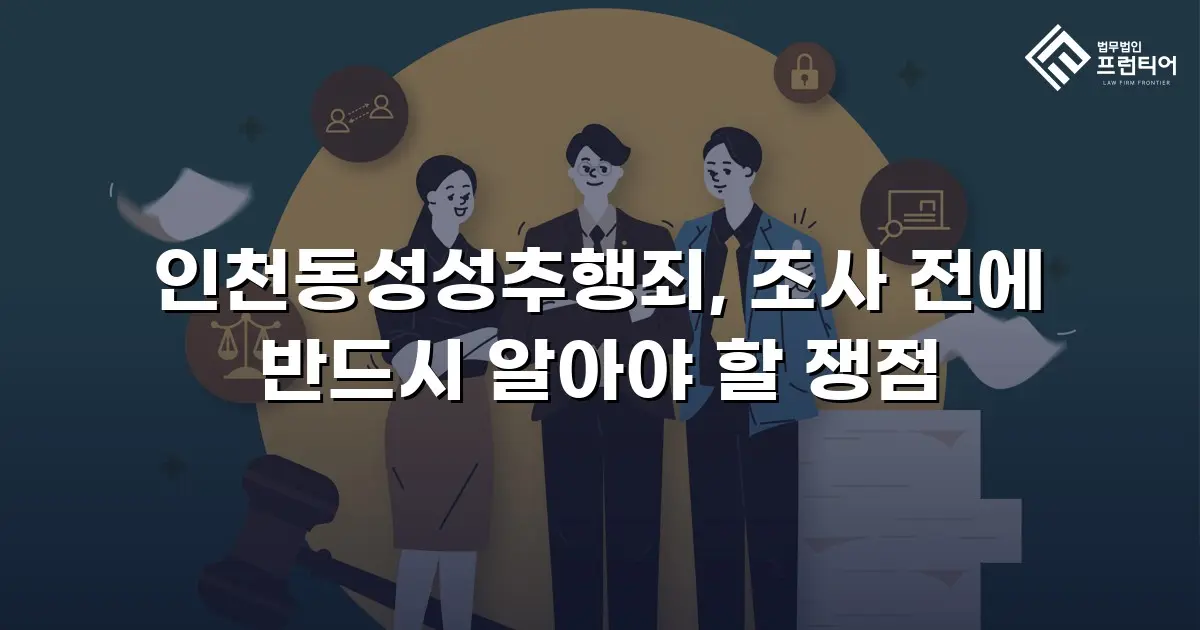 인천동성성추행죄, 조사 전에 반드시 알아야 할 쟁점