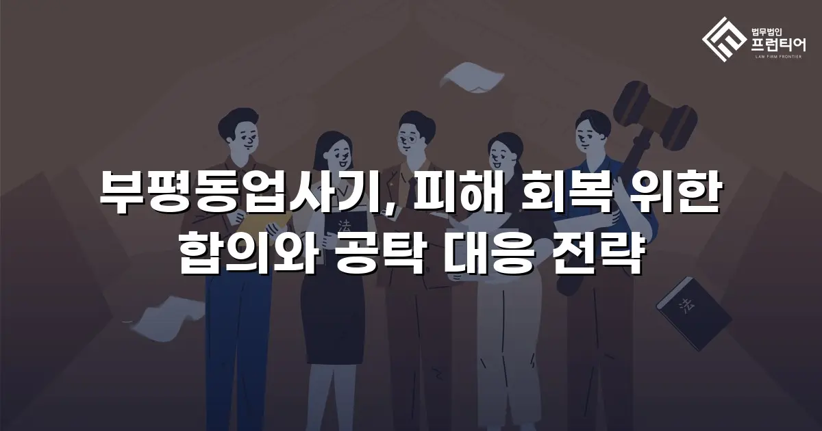 부평동업사기, 피해 회복 위한 합의와 공탁 대응 전략