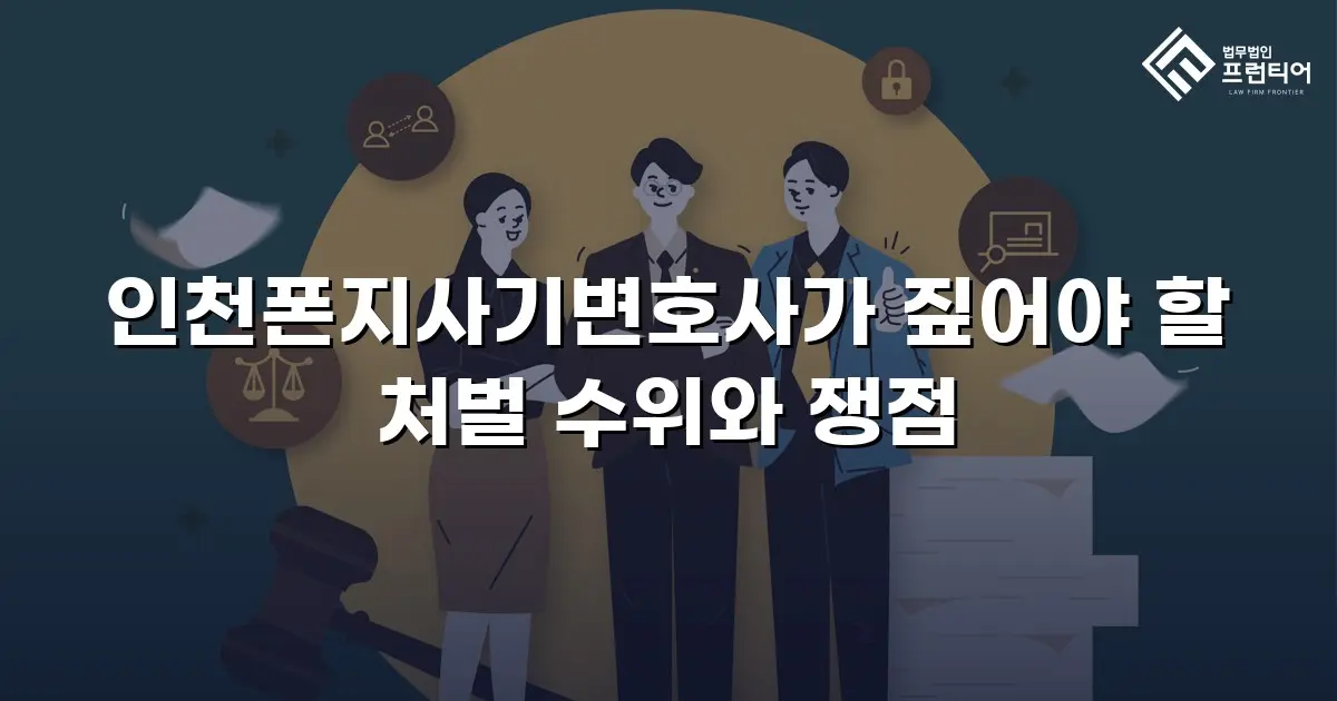 인천폰지사기변호사가 짚어야 할 처벌 수위와 쟁점