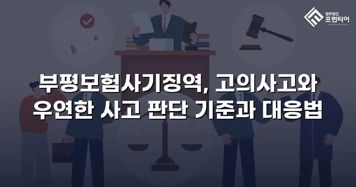 부평보험사기징역, 고의사고와 우연한 사고 판단 기준과 대응법