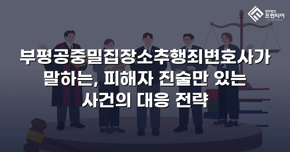 부평공중밀집장소추행죄변호사가 말하는, 피해자 진술만 있는 사건의 대응 전략