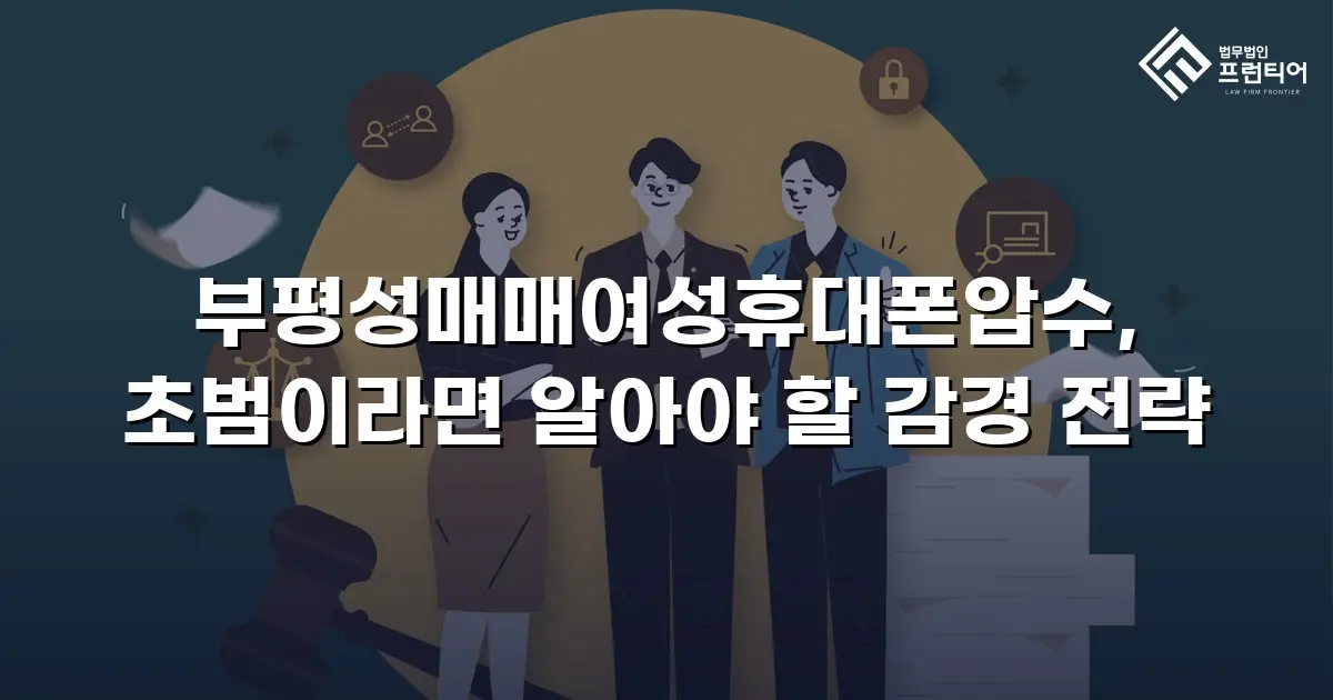 부평성매매여성휴대폰압수, 초범이라면 알아야 할 감경 전략