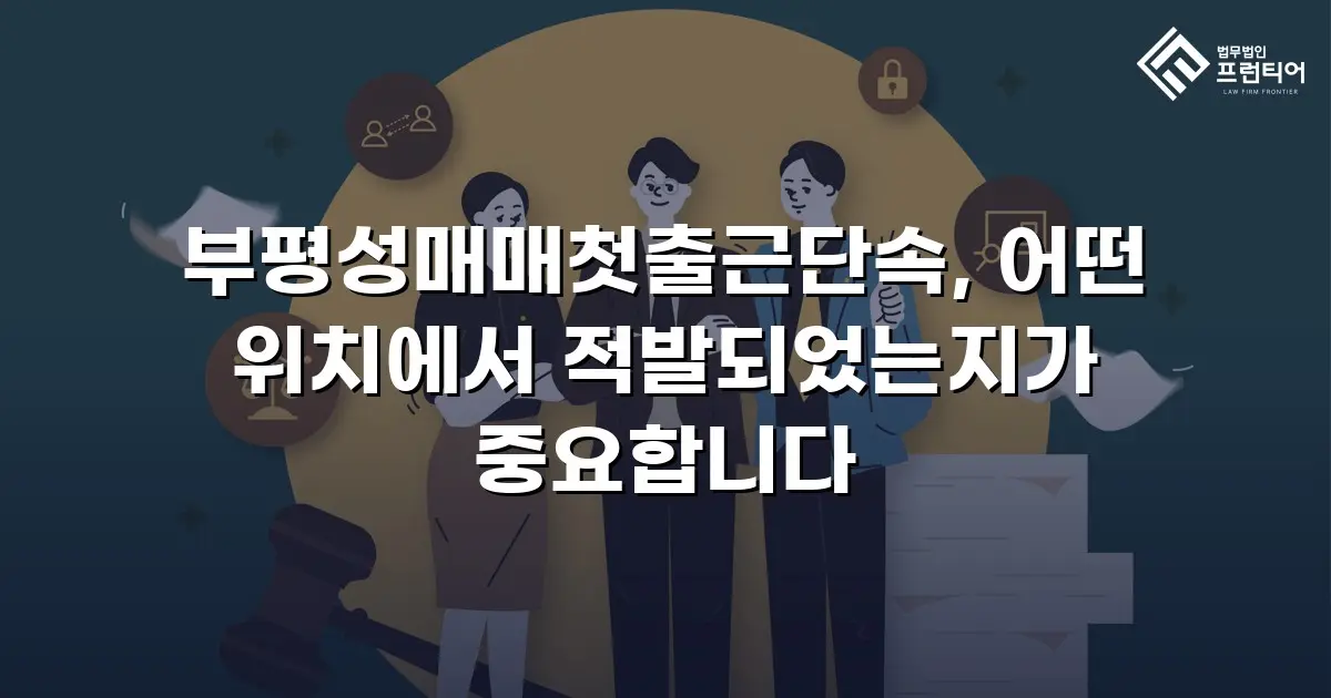 부평성매매첫출근단속, 어떤 위치에서 적발되었는지가 중요합니다