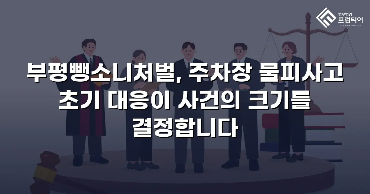 부평뺑소니처벌, 주차장 물피사고 초기 대응이 사건의 크기를 결정합니다