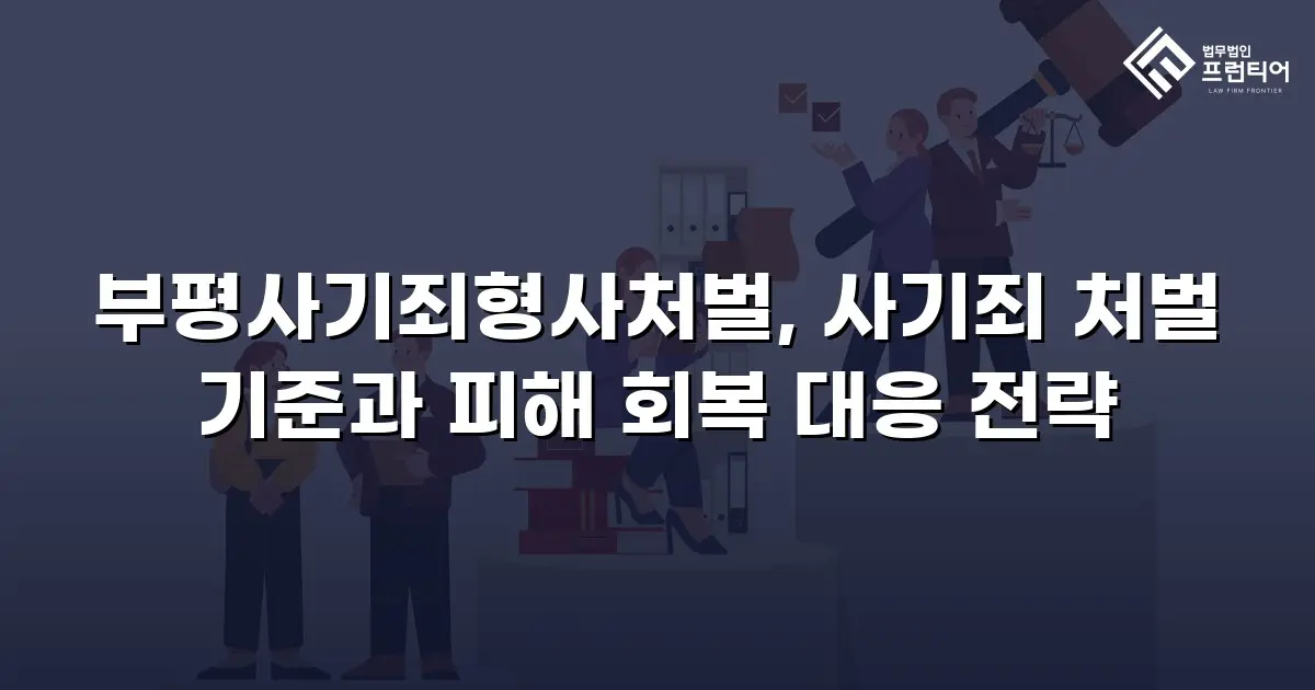 부평사기죄형사처벌, 사기죄 처벌 기준과 피해 회복 대응 전략