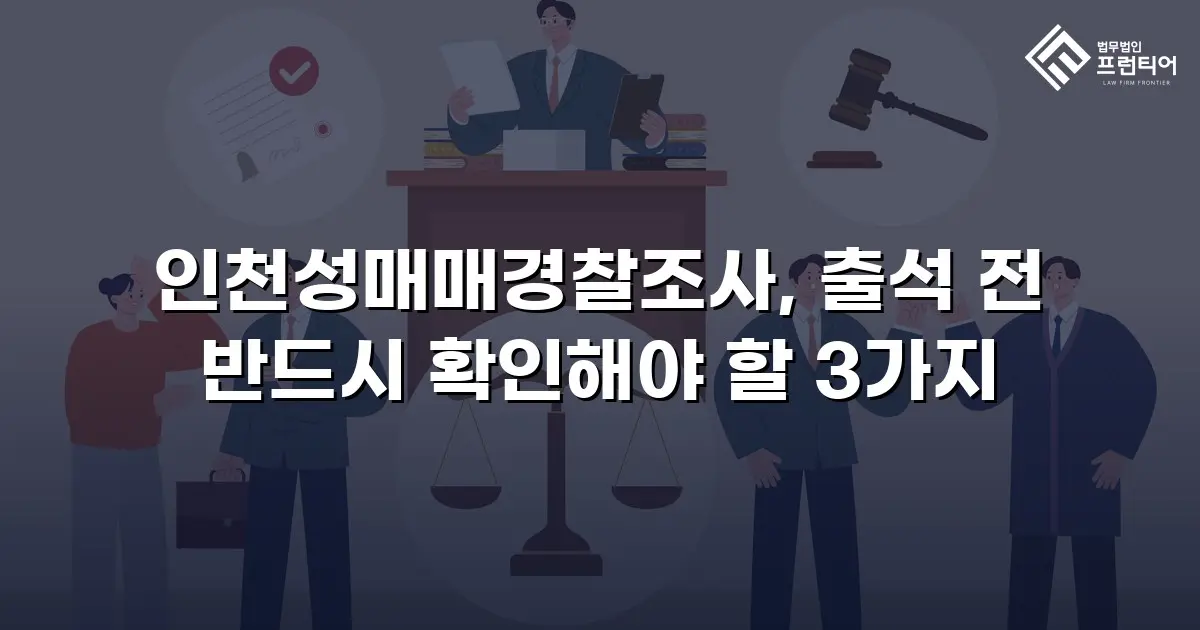 인천성매매경찰조사, 출석 전 반드시 확인해야 할 3가지