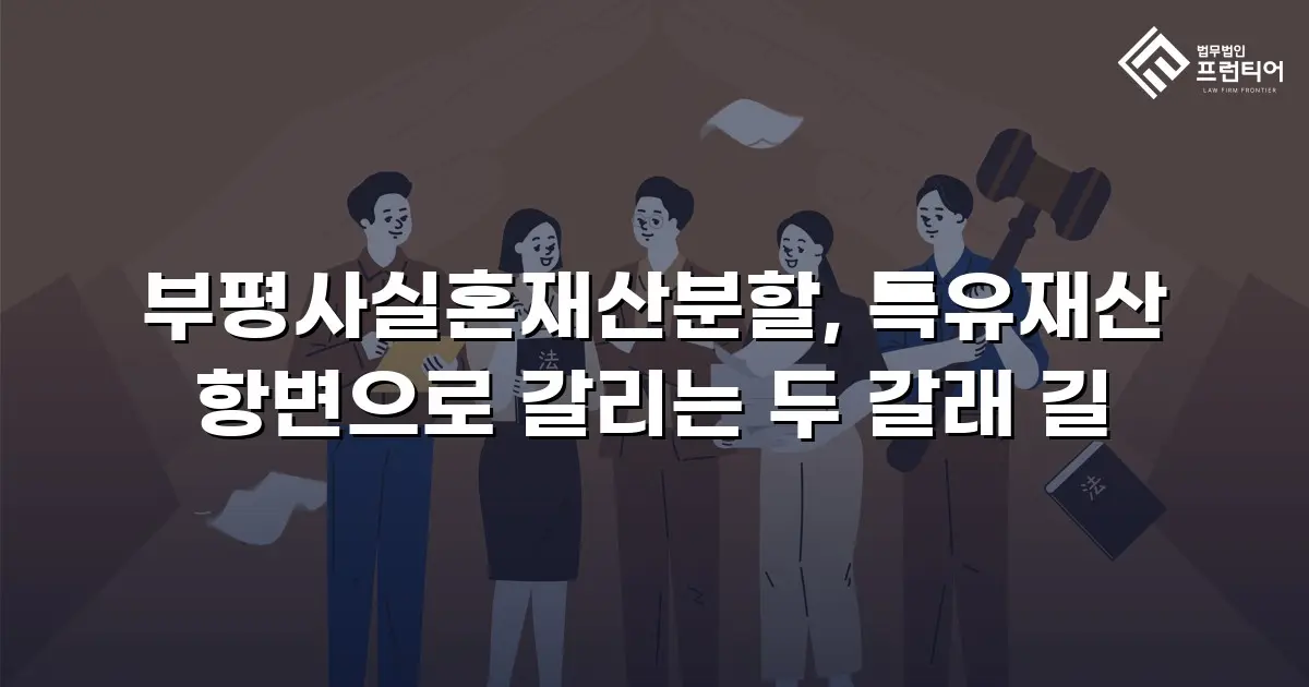부평사실혼재산분할, 특유재산 항변으로 갈리는 두 갈래 길