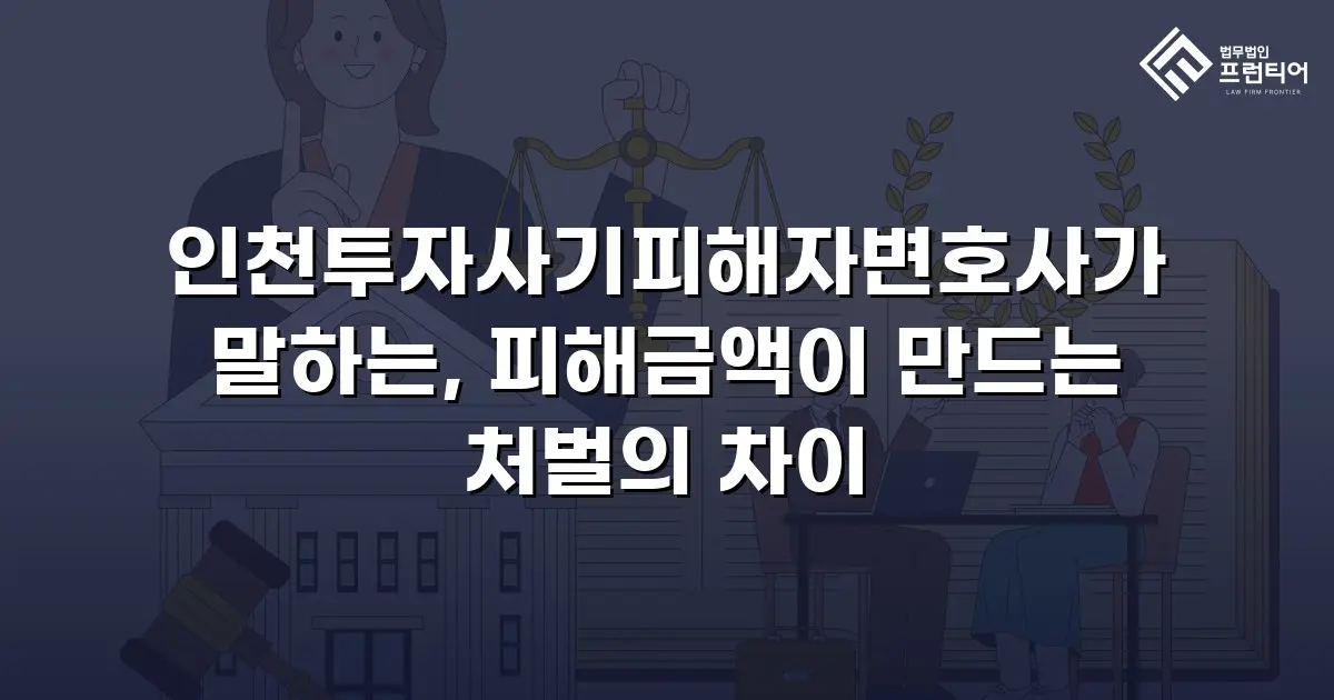 인천투자사기피해자변호사가 말하는, 피해금액이 만드는 처벌의 차이