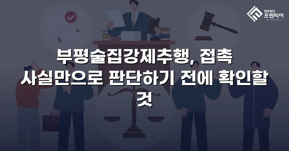부평술집강제추행, 접촉 사실만으로 판단하기 전에 확인할 것