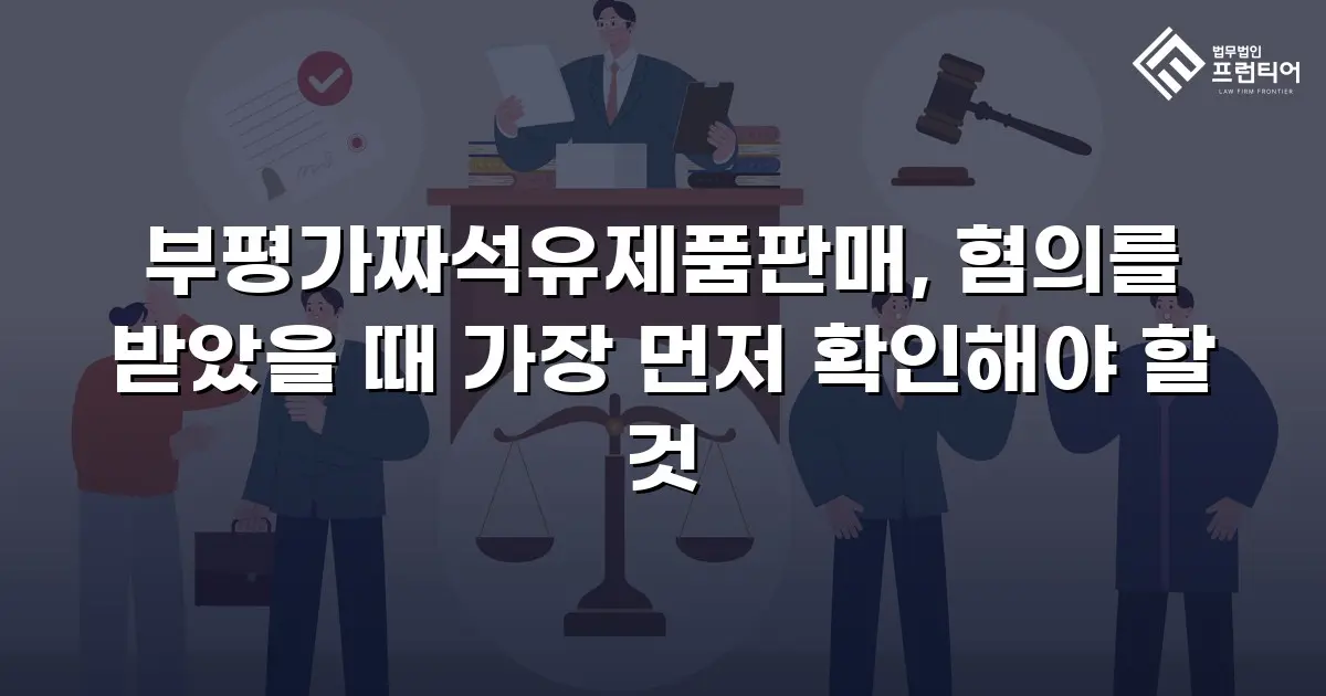 부평가짜석유제품판매, 혐의를 받았을 때 가장 먼저 확인해야 할 것