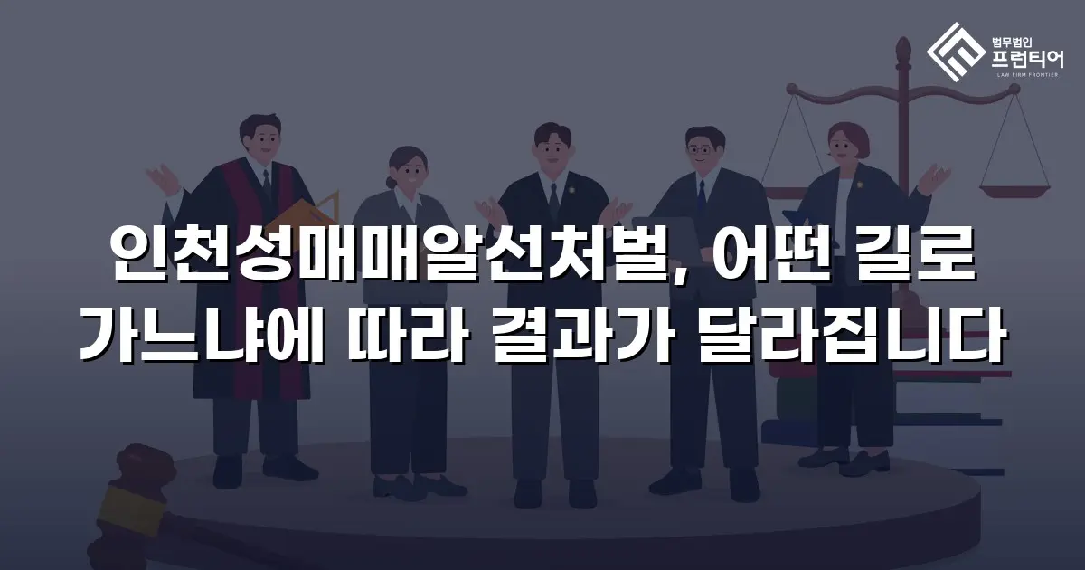인천성매매알선처벌, 어떤 길로 가느냐에 따라 결과가 달라집니다