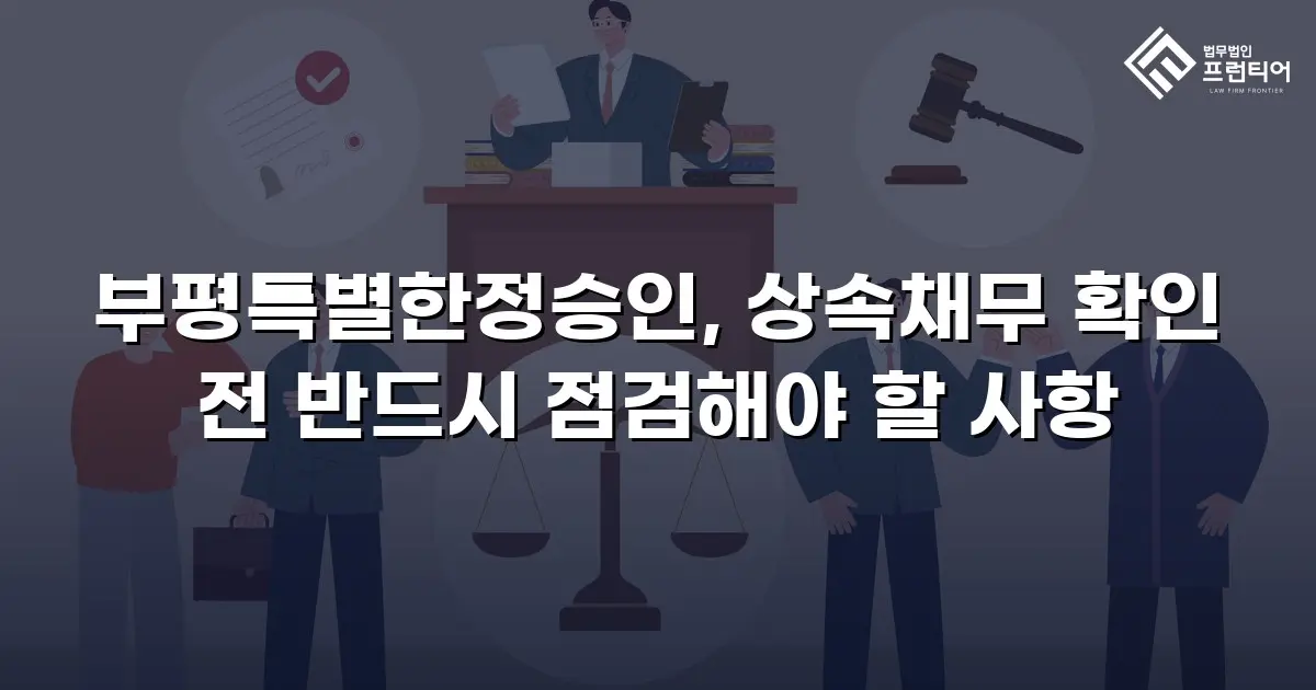 부평특별한정승인, 상속채무 확인 전 반드시 점검해야 할 사항