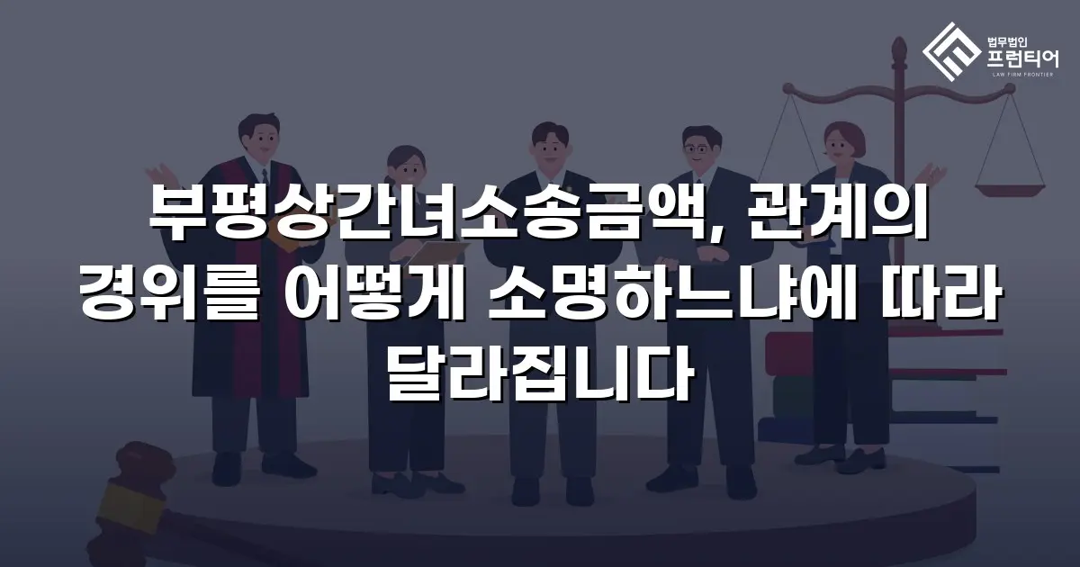 부평상간녀소송금액, 관계의 경위를 어떻게 소명하느냐에 따라 달라집니다