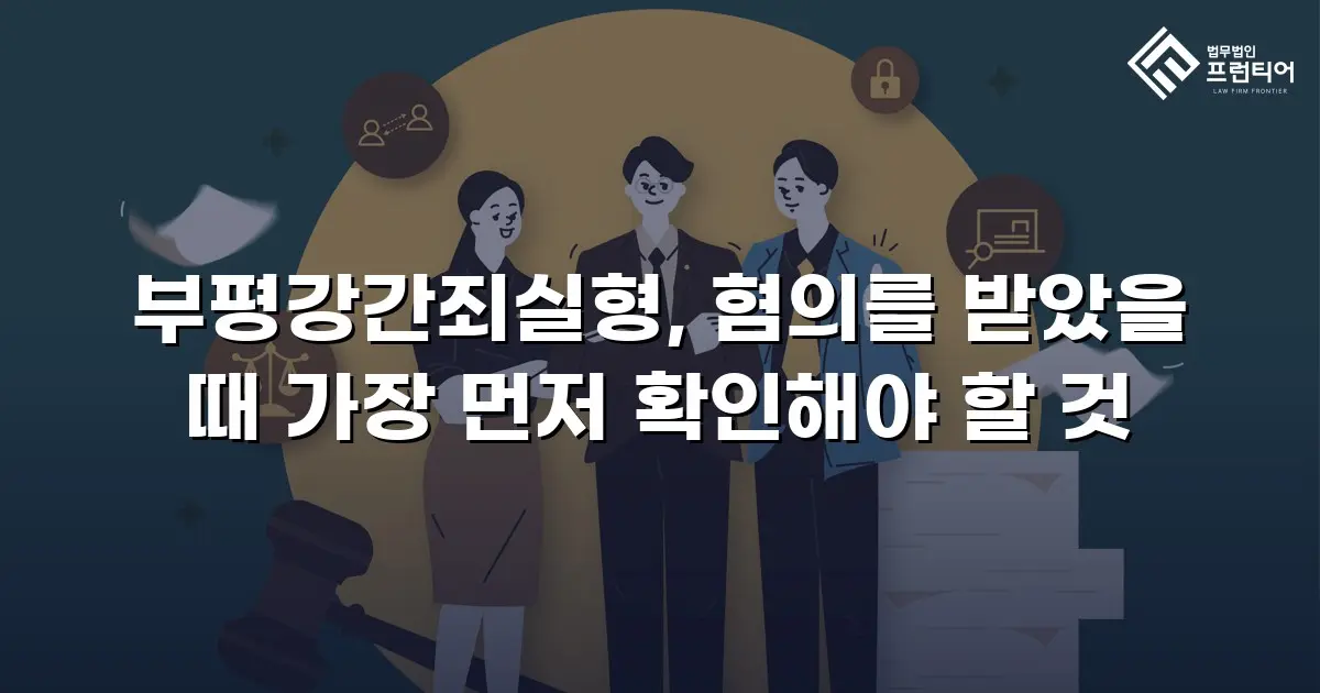 부평강간죄실형, 혐의를 받았을 때 가장 먼저 확인해야 할 것