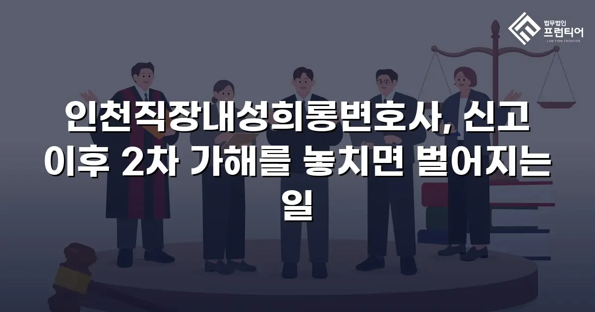 인천직장내성희롱변호사, 신고 이후 2차 가해를 놓치면 벌어지는 일