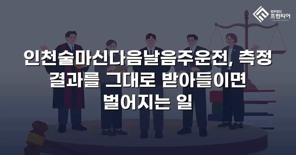 인천술마신다음날음주운전, 측정 결과를 그대로 받아들이면 벌어지는 일