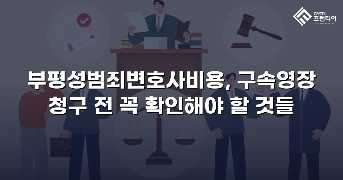 부평성범죄변호사비용, 구속영장 청구 전 꼭 확인해야 할 것들