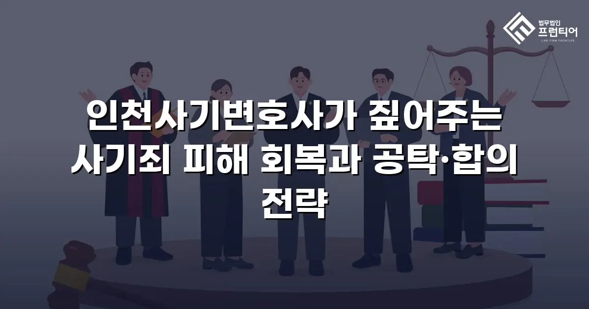 인천사기변호사가 짚어주는 사기죄 피해 회복과 공탁·합의 전략