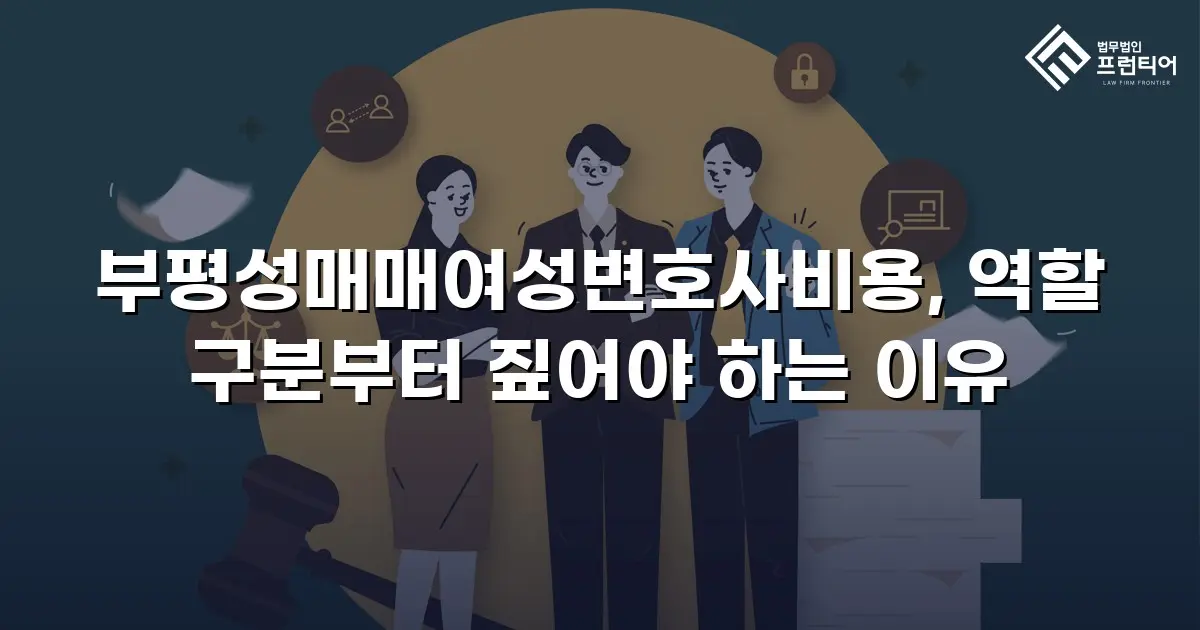 부평성매매여성변호사비용, 역할 구분부터 짚어야 하는 이유
