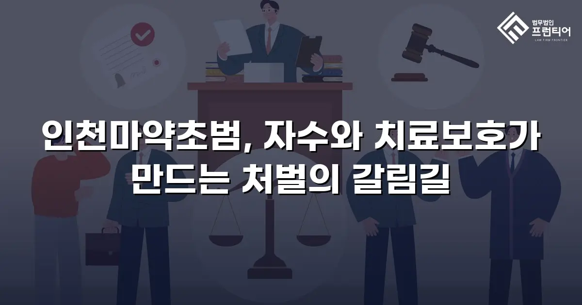 인천마약초범, 자수와 치료보호가 만드는 처벌의 갈림길