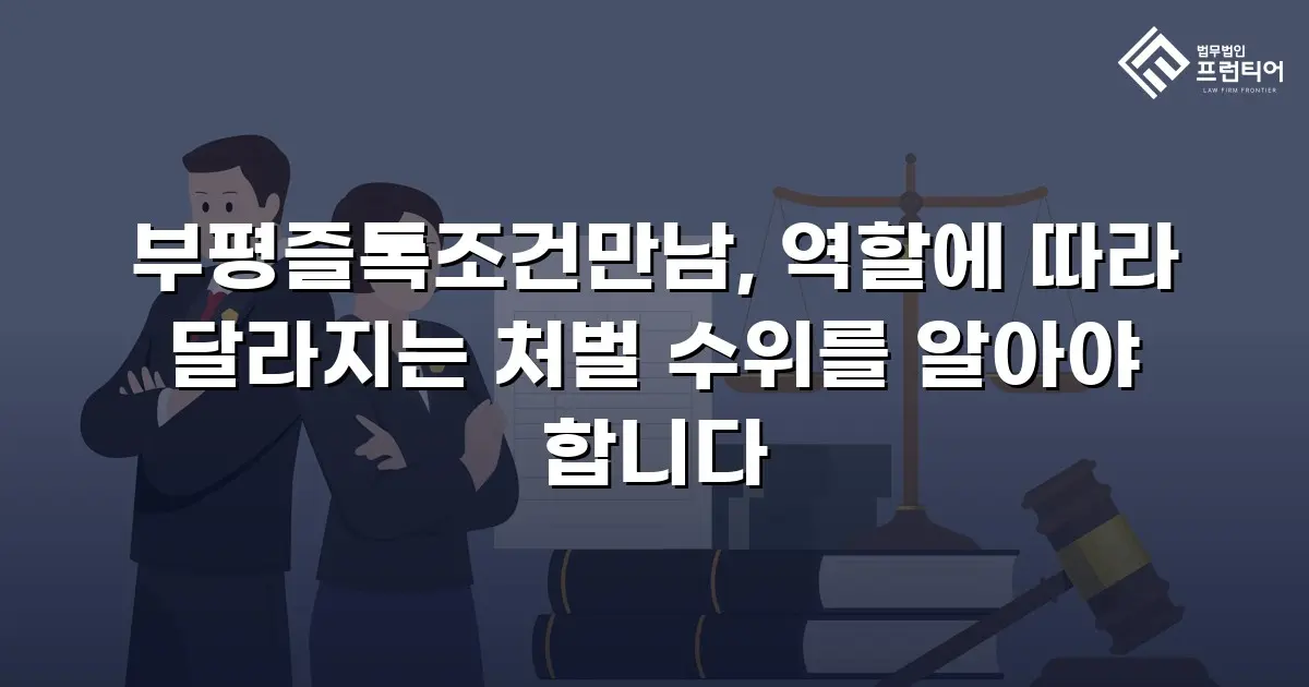 부평즐톡조건만남, 역할에 따라 달라지는 처벌 수위를 알아야 합니다