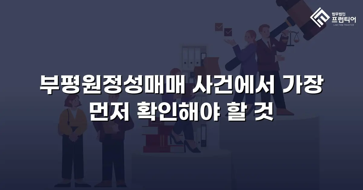 부평원정성매매 사건에서 가장 먼저 확인해야 할 것