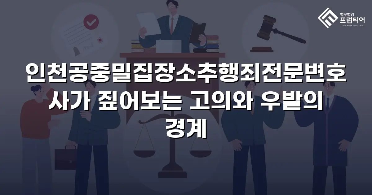 인천공중밀집장소추행죄전문변호사가 짚어보는 고의와 우발의 경계