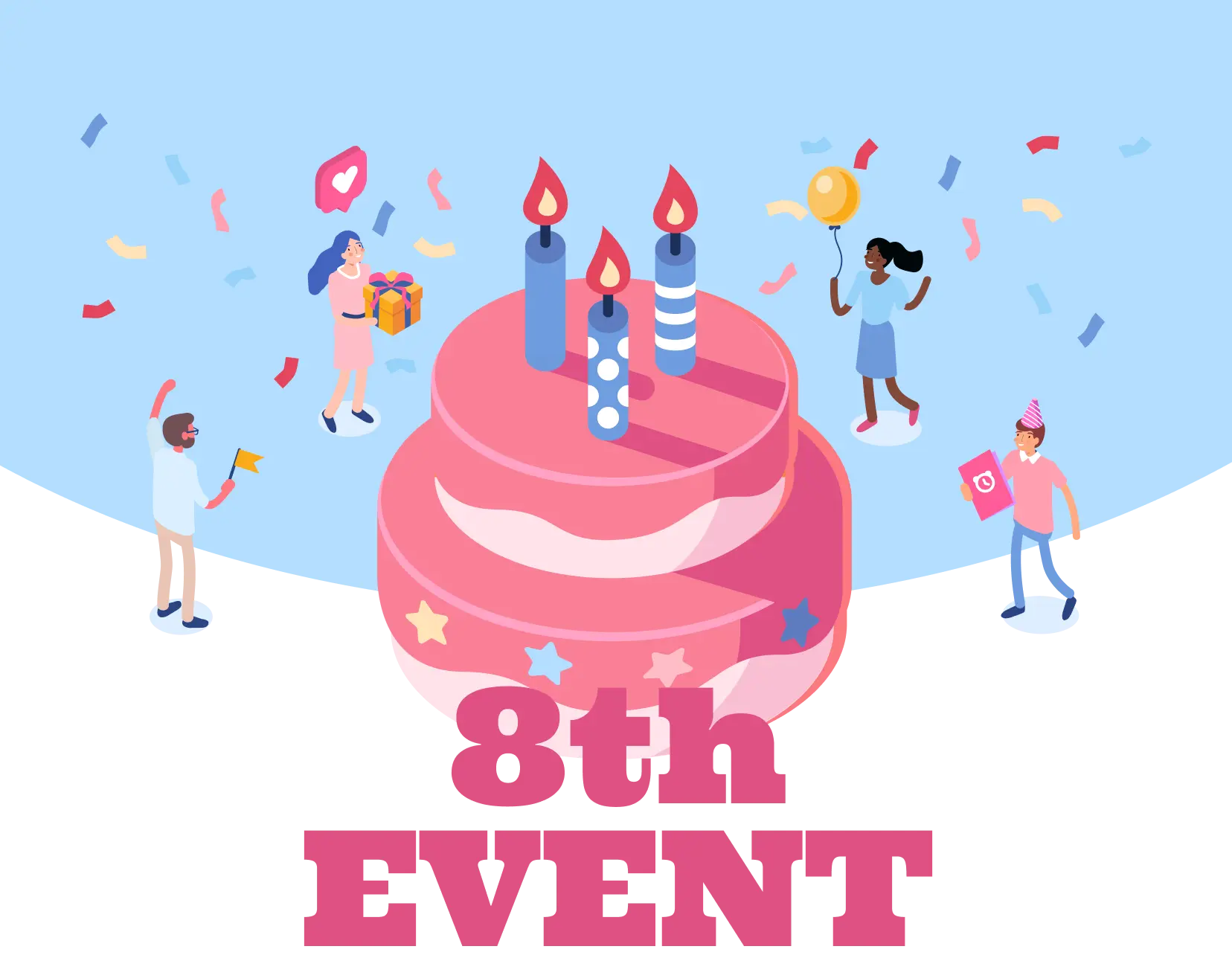 알라미 8살 생일파티 현장 스케치